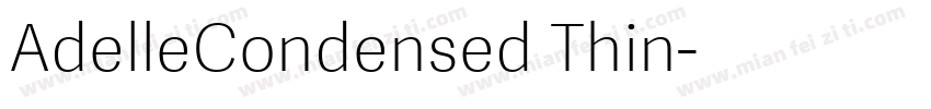 AdelleCondensed Thin字体转换